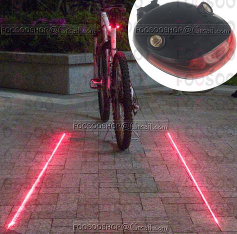 Garantiert auffällig: Laser – LED Rücklichter fürs Fahrrad nur 4,23 € …