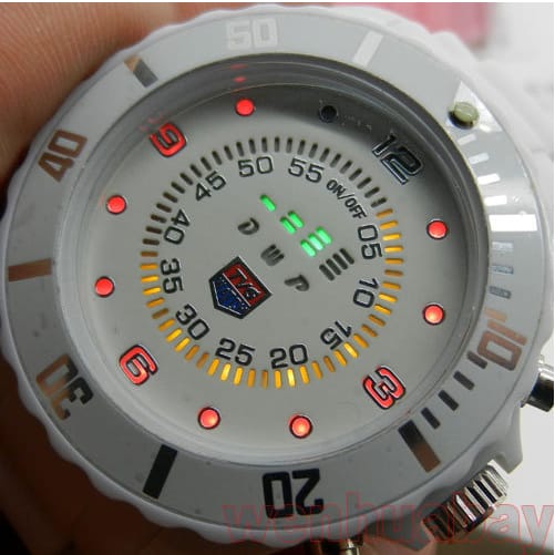 Weihnachtsgeschenk? Zeigerlose Zeitanzeige! Stylische Silikon Armbanduhr mit coolem LED Ziffernblatt ab 9,14 € …