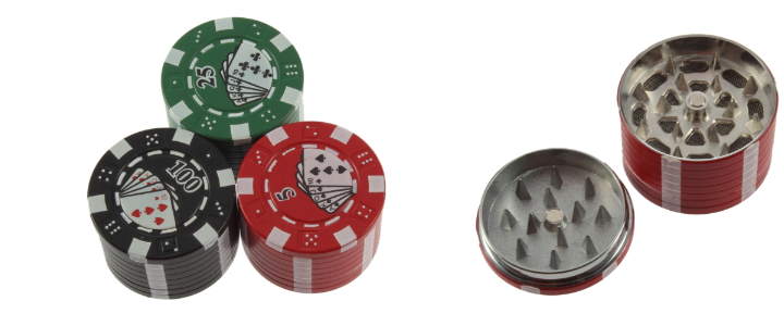 Grinder-Pokerchips-Spice-Gewürzmühle