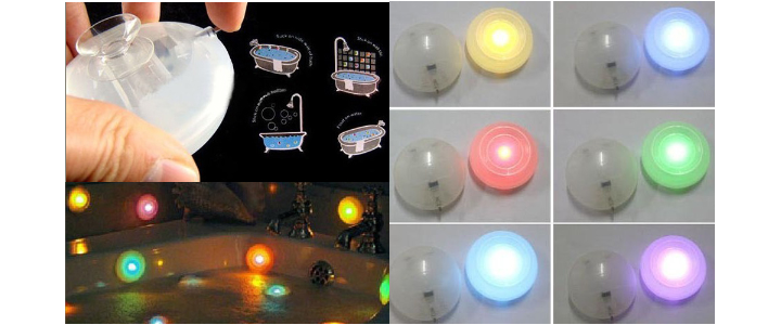 Wasserdichte LED-Lampe mit Farbwechsel für das entspannte Bad nur 1,23 Euro (gratis Versand)…