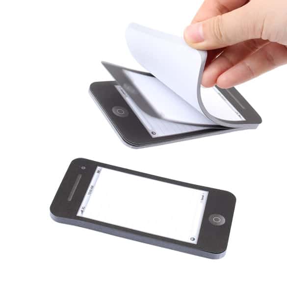 Günstiger als im Gadget Shop? Notizblock im iPhone Design für nur 86 Cent (gratis Versand) aus China!