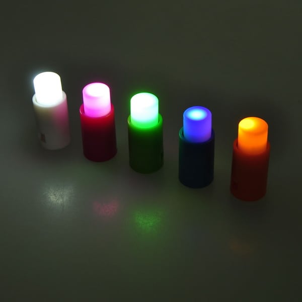 [Update] 5 Stück bunte Mini LED Sticks mit Saugnapf nur 3,61 € (0,72 €/Stück) …