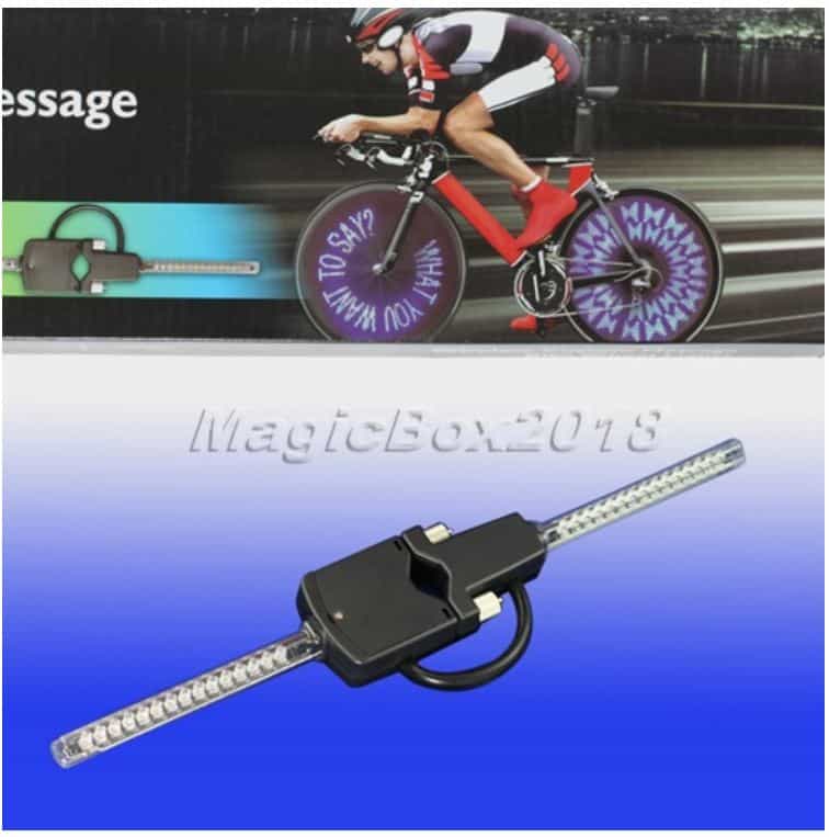 Fahrrad LED Text Laufschrift PC programmierbar USB Gadget Gadgets Shop