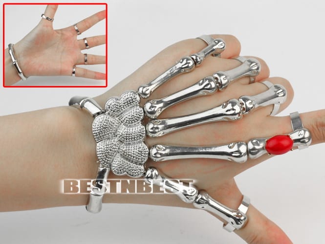 Skelett Hand Schmuck Gothic Gadget Shop Geschenke