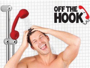 bakelit hörer dusche, telefonhörer duschkopf