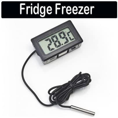 LCD Digital Thermometer mit externen Temperatur-Sensor z.B. für Kühlschränke, Außentemperatur u.a. nur 1,11 Euro …