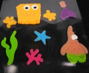 1 spongebob silikon sticker, spongebobsticker