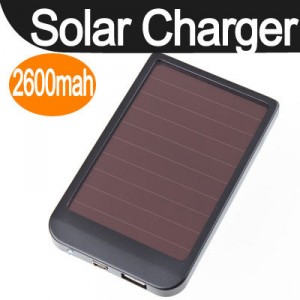 2600 mAh Solar Li-Ion Lader Outdoor Smartphone USB günstig Angebot