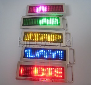 LED Gürtelschnalle mit programmierbarer Laufschrift in verschiedenen Farben  ab 7,75 €  