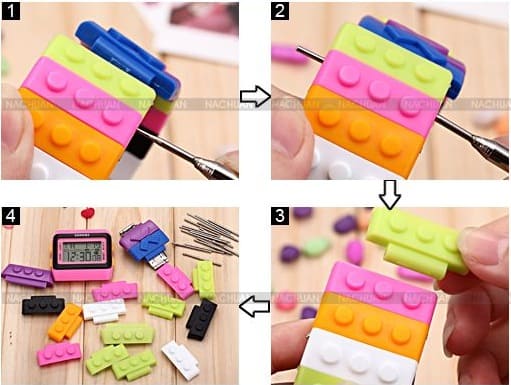 Bunte Armbanduhren Im Lego Design nur 2,93 € …