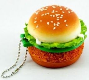 Der Burger für die Tasche: Aufklappbarer Mini-Spiegel im Hamburger Design nur 1,86 € …