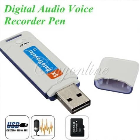 Spy Gadget: USB-Stick hört mit! Unscheinbarer Voice Recorder ab 6,45 € …