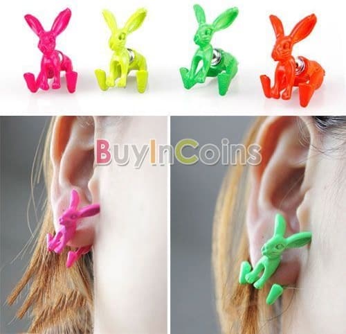 Für euren Hasen: Häschen-Ohrringe „Einfach mal abhängen“ in verschiedenen Farben nur 1,03 € …
