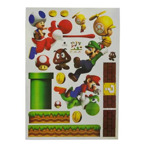 Wandsticker mit Super Mario und seinen Freunden (70 x 49cm) für nur 2,46 Euro inkl. Versand!