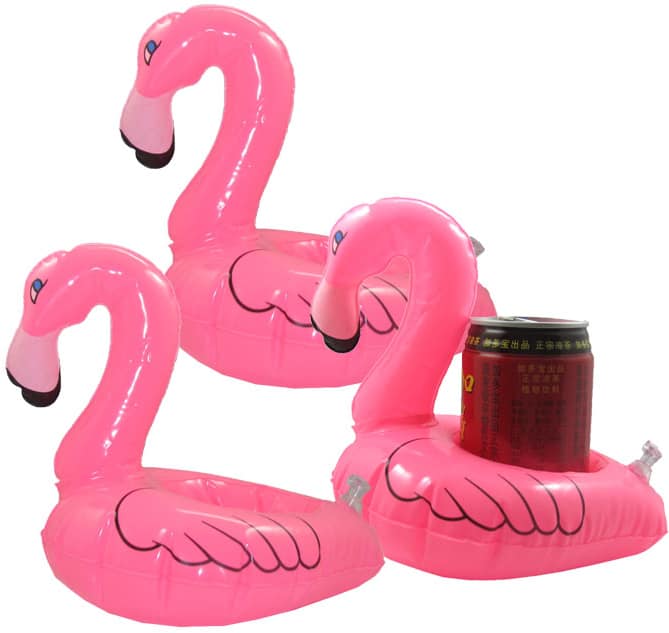 12er Pack schwimmender Dosenhalter im dezenten Flamingo Design für zusammen 5,45 Euro bei Gearbest!