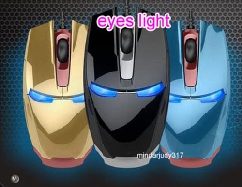 Mit Farbwahl: Iron Man 3 USB Maus mit blauen LED Augen ab 13,54 € …