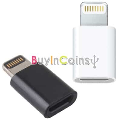 Update! Zum Aufladen: Micro USB auf Apple Lightning Adapter 8 Pin nur 0,86 € …