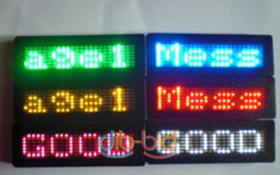 Das programmierbare Namensschild mit LED-Laufschrift ab nur 6,43 Euro (kostenloser Versand)!