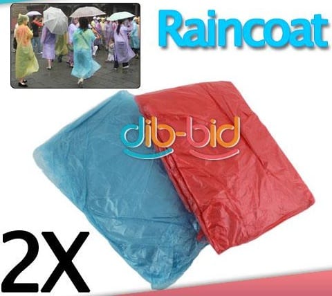 China-Schnäppchen! 2 Stück Notfall-Regenmäntel zusammen nur 84 Cent (kostenlose Lieferung)!
