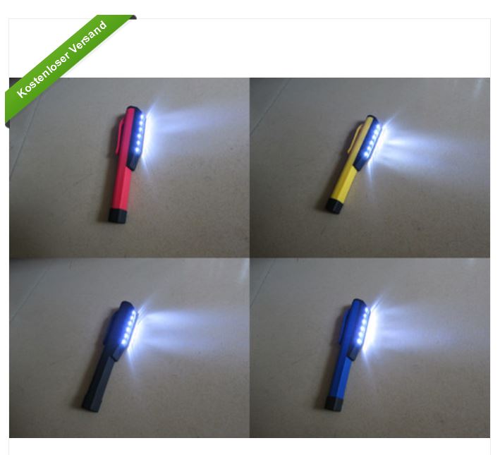 Nützliches Gadget? Stiftlampe mit 6 LEDs und ewig langer Batterielaufzeit?