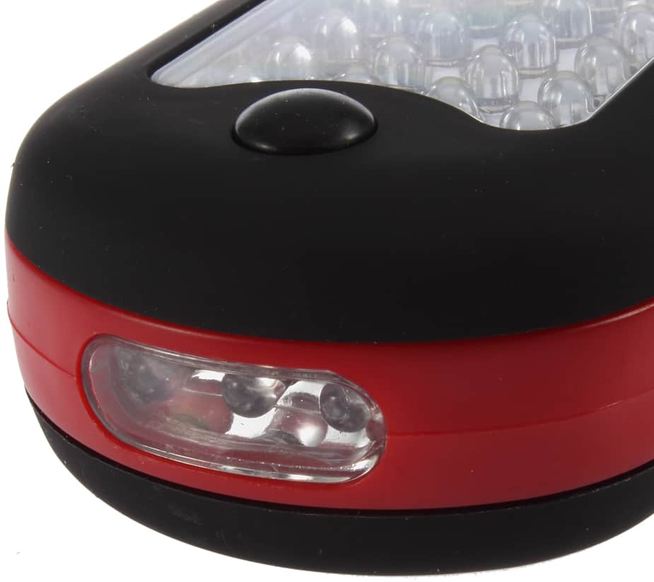 2in1: Praktische 24+3 LED Leuchte + Taschenlampe mit Magnet und Haken, Farbwahl nur 2,35 € …