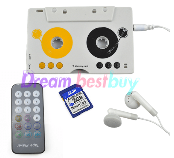 Mach das Kassetten-Tape zum MP3-Player mit Fernbedienung oder benutze die Kassette als tragbaren MP3-Player!