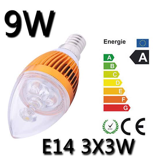 Kerzenlampen mit LED-Technik günstig aus China! E14 Leuchtmittel mit 12 Watt für 3,69 oder mit 9 Watt für nette 3,31 Euro (gratis Versand)!