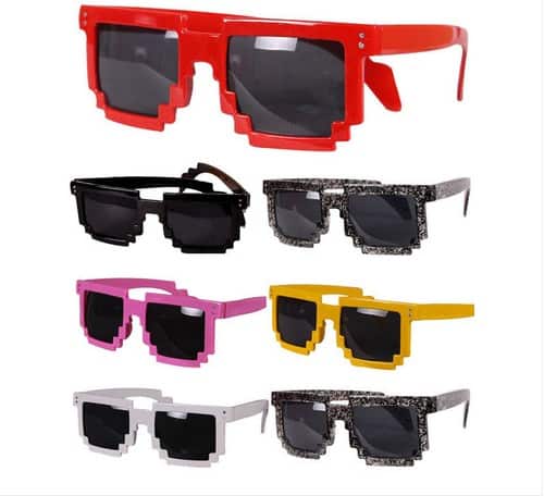 Wieder da! Pixel-Sonnenbrillen mit Farbwahl nicht nur für die LAN-Party nur 1,67 € …