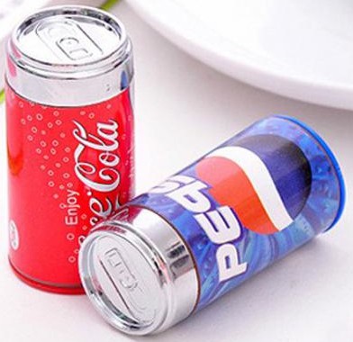 2in1: Anspitzer und Ratzefummel im Cola Dosen Design nur 0,73 € …