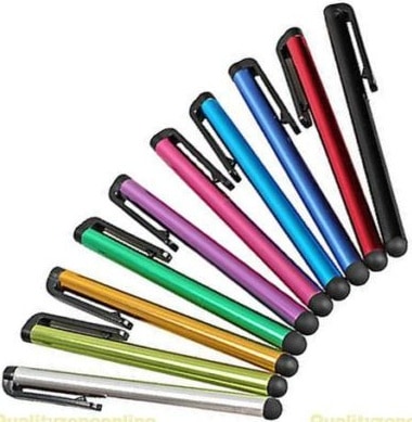 Knaller! 10er Set Eingabestifte in verschiedenen Farben für Smartphones / Tablets mit kapazitivem Display nur 1,- € (0,10/Stück!) …