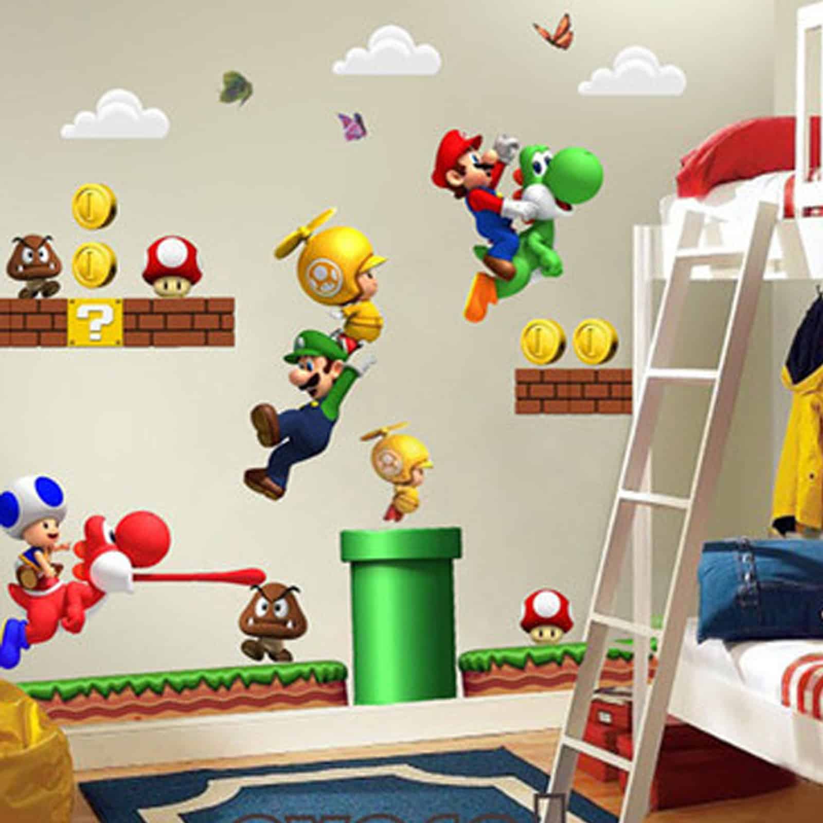 [Update: Video] Wandsticker mit Super Mario und seinen Freunden (70 x 50cm) für nur 3,36 Euro inkl. Versand!