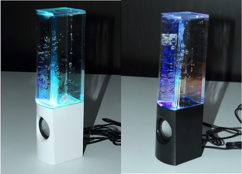 PC/Smartphone Lautsprecher: Wasserfontänen im Takt der Musik mit LED Beleuchtung nur 17,22 € …