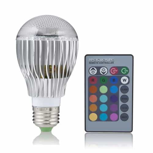9 Watt Farbwechsel LED-Leuchtmittel (E27) inkl. Fernbedienung für nur 6,34 Euro inkl. Versand!!