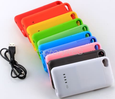 Externer Akku: 1900 mAh Cover mit Farbwahl fürs iPhone 4 /4S nur 5,89 € …
