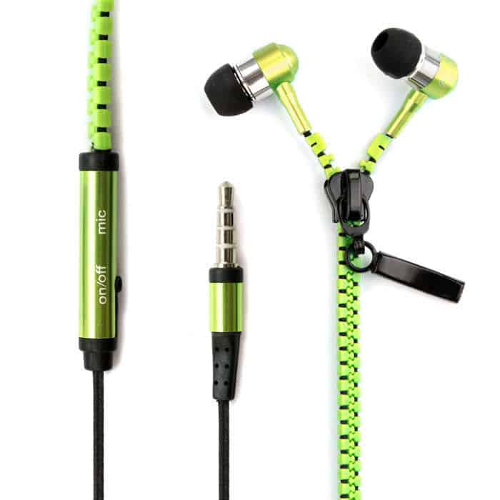 Reißverschluss bis in die Ohren: Headset mit Mikrofon als Zipper mit Farbwahl nur 3,35 € …