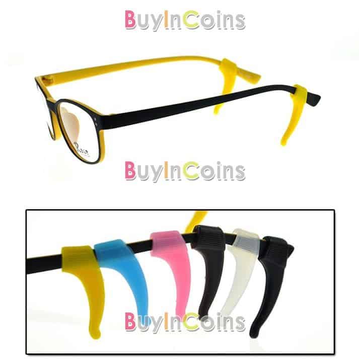 Anti-Brillen-Rutsch-Ding im Doppelpack (1 Paar) als China-Schnäppchen für nur 68 Cent (gratis Versand)! Damit wird die Brille bei Bedarf fast schon zur Sportbrille!