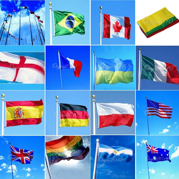 Fußball WM 2014? Flaggen vieler Nationen! 90×150 cm Flagge/Fahne für nur 2,37 Euro (gratis Versand) aus China!