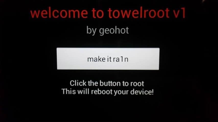 Towelroot, APK Towelroot, neue root app, Samsung S5, Samsung S4, Nexus 5, Kindle Fire HDX Root, rooten mit App