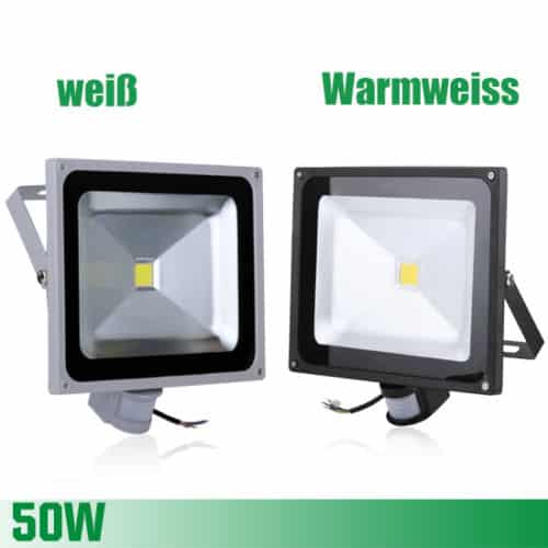 50 Watt LED Flutlichtstrahler mit Bewegungsmelder für nur 29,99 Euro inkl. Versand aus Deutschland!