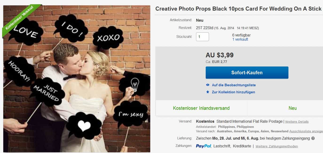 Fotos witzig kommentieren mit den Sprechblasen-Schildern im 10er Pack + Kreide für nur 2,76 Euro (gratis Versand)!