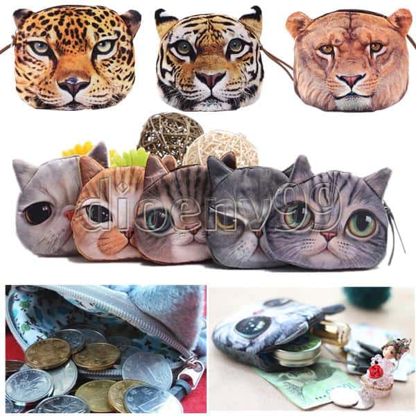Katze, Löwe oder Leopard als Portemonnaie ab nur 1,37 Euro (gratis Lieferung)!
