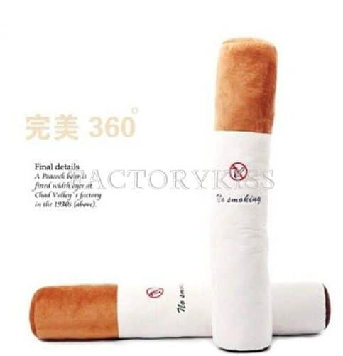Rauchen verboten! Zigaretten-Kissen mit 30cm / 50cm Länge für 2,95 Euro / 3,69 Euro (gratis Versand)!