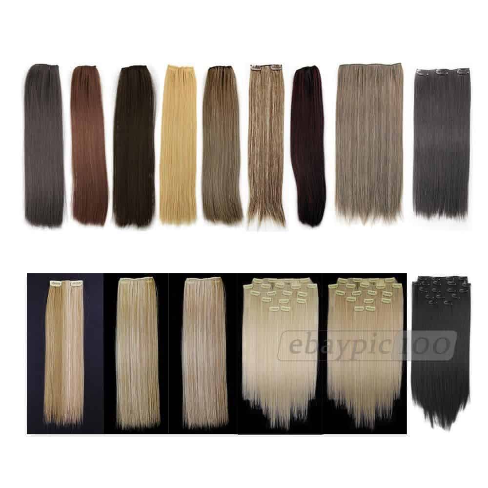 Extensions im 8er Pack für vollere Haare ab 5,08 Euro (gratis Versand)! 15 Farben und verschiedene Längen sind im Angebot!