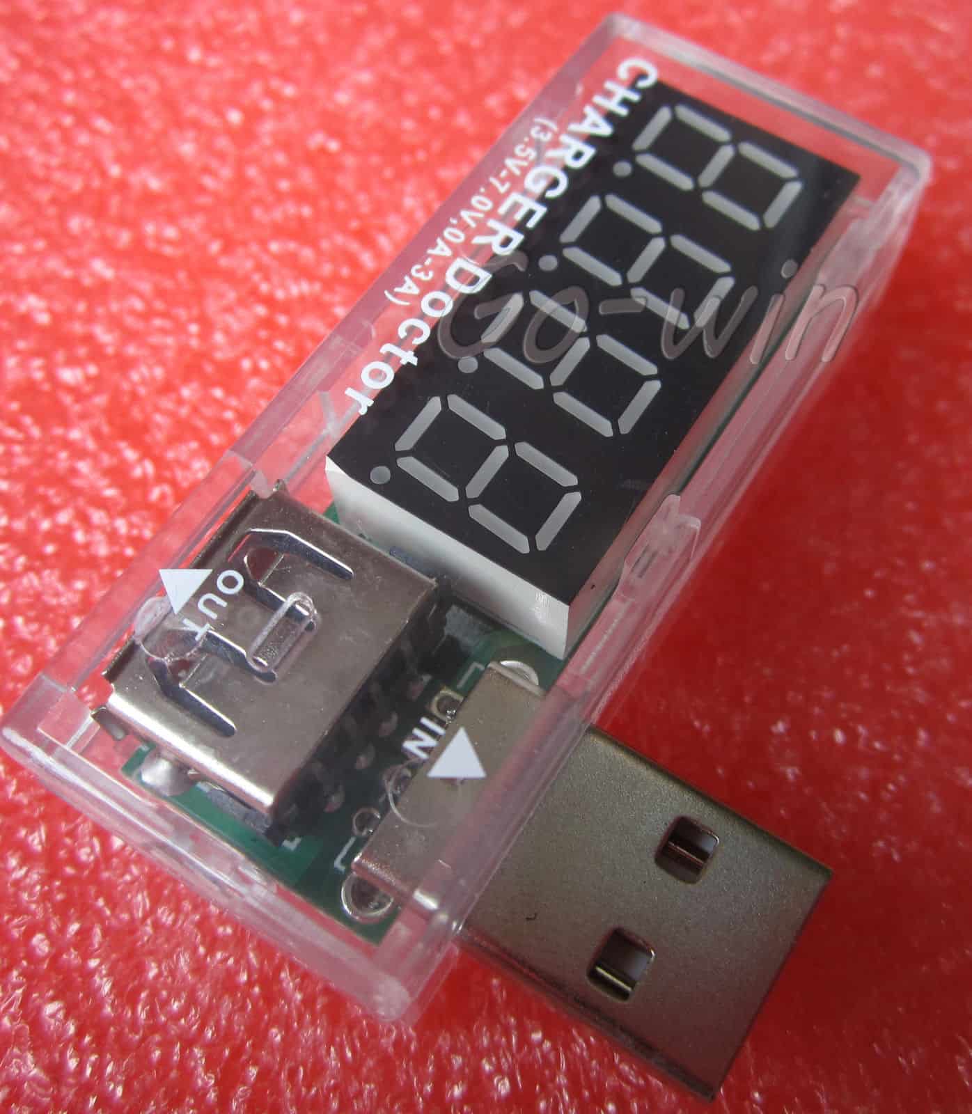 USB Spannungsprüfer (Voltmeter) + Durchgangsstrom-Messer für nur 1,37 Euro (gratis Versand)!