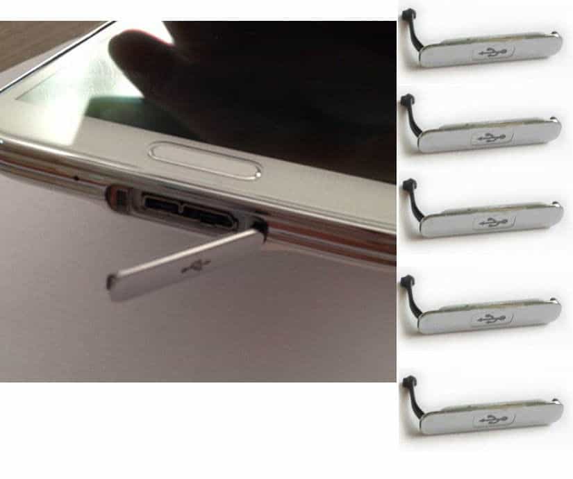USB Abdeckung (Klappe, Kappe, Staubschutz Deckel, Dust Cap) fürs Samsung Galaxy S5 I9600 nur 87 Cent (gratis Lieferung)!