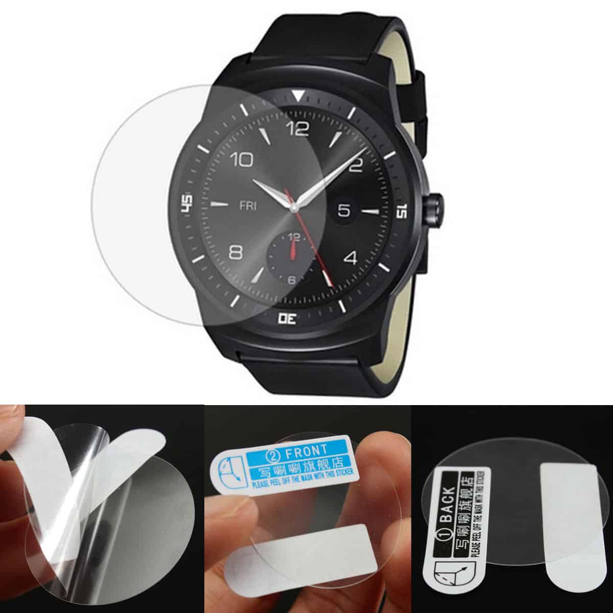 Schutzgläser aus gehärtetem Glas für die Smartwatch? Gibt es z.B. für LG, Sony und Motorola für kleines Geld aus China!