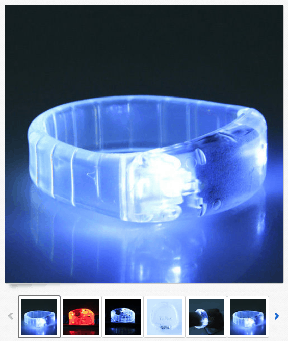 Das Armband leuchtet zur Musik! LED Armband mit Soundsteuerung für 3,29 Euro inkl. Lieferung!