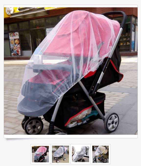 Das Baby vor Mücken, Wespen und Bienen schützen? Das Schutznetz für den Kinderwagen (Buggy) für nur 1,16 Euro (gratis Versand)!!