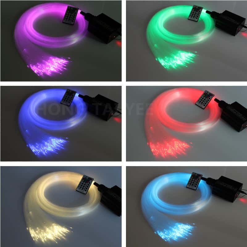 LED RGB 16 Farben ,Sternenhimmel, 150 Glasfaser Lichtfaserset , Fernbedienung, China Deko Gadget, Gadgetwelt