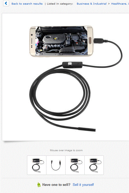 Android-Endoskopkamera für nur 6,80 Euro inkl. Versand!